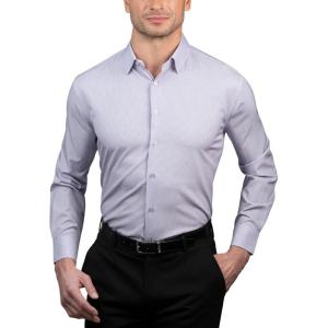 imageNautica Regular Fit Long Sleeve Button Down Dress Shirts for Men  Wrinkle Free Long Sleeve Shirt Mens Formal 4Way StretchNavy and Pink Check
