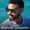 imageNautica Tailwind Smart Sunglasses for Men ampamp Women  Wireless Smart Glasses with Open Ear Speakers and Microphone Polarized UV400 Lenses  Solid Navy Blue Wide FitDockside Black Gradient  Standard
