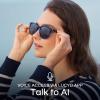 imageNautica Tailwind Smart Sunglasses for Men ampamp Women  Wireless Smart Glasses with Open Ear Speakers and Microphone Polarized UV400 Lenses  Solid Navy Blue Wide FitTailwind Solid Navy Blue  Standard