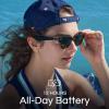 imageNautica Tailwind Smart Sunglasses for Men ampamp Women  Wireless Smart Glasses with Open Ear Speakers and Microphone Polarized UV400 Lenses  Solid Navy Blue Wide FitSpyglass Brown to Blue Gradient  Standard