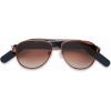imageNautica Tailwind Smart Sunglasses for Men ampamp Women  Wireless Smart Glasses with Open Ear Speakers and Microphone Polarized UV400 Lenses  Solid Navy Blue Wide FitAdmiral Brown Gradient  Wide