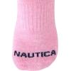 imageNautica Womens Quarter Socks  6 Pack Breathable Cushioned Athletic Performance Ankle Socks for Women Sizes 410Blue Assorted