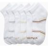 imageNautica Womens Quarter Socks  6 Pack Breathable Cushioned Athletic Performance Ankle Socks for Women Sizes 410White