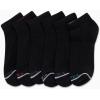 imageNautica Womens Quarter Socks  6 Pack Cushioned Moisture Wicking Breathable Womens Crew Socks for Running and WorkoutsBlack