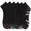 imageNautica Womens Quarter Socks  6 Pack Cushioned Moisture Wicking Breathable Womens Crew Socks for Running and WorkoutsBlack Heather Multi