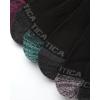 imageNautica Womens Quarter Socks  6 Pack Cushioned Moisture Wicking Breathable Womens Crew Socks for Running and WorkoutsBlack Heather Multi
