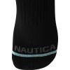 imageNautica Womens Quarter Socks  6 Pack Cushioned Moisture Wicking Breathable Womens Crew Socks for Running and WorkoutsClassic Black