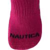 imageNautica Womens Quarter Socks  6 Pack Cushioned Moisture Wicking Breathable Womens Crew Socks for Running and WorkoutsPurple Assorted