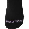 imageNautica Womens Socks  12 Pack Cushioned Moisture Wicking Womens Quarter Sock with Arch Support  Socks for Women Size 410Black Logo
