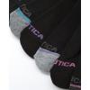 imageNautica Womens Socks  12 Pack Cushioned Moisture Wicking Womens Quarter Sock with Arch Support  Socks for Women Size 410Black Multi