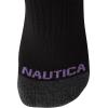 imageNautica Womens Socks  12 Pack Cushioned Moisture Wicking Womens Quarter Sock with Arch Support  Socks for Women Size 410Classic Black