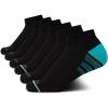 imageNautica Womens Quarter Socks  6 Pack Cushioned Moisture Wicking Breathable Womens Crew Socks for Running and WorkoutsClassic Black