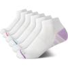imageNautica Womens Quarter Socks  6 Pack Cushioned Moisture Wicking Breathable Womens Crew Socks for Running and WorkoutsClassic White