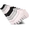 imageNautica Womens Socks  12 Pack Cushioned Moisture Wicking Womens Quarter Sock with Arch Support  Socks for Women Size 410Pink Assorted