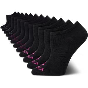 imageNautica Womens No Show Socks  12 Pack No Show Cuff Liners Moisture Wicking Sock  Non Slip ampamp Breathable Socks for WomenBlack