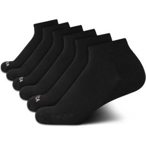 imageNautica Womens Quarter Socks  6 Pack Breathable Cushioned Athletic Performance Ankle Socks for Women Sizes 410Black Logo