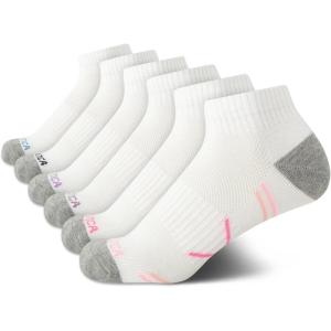 imageNautica Womens Quarter Socks  6 Pack Breathable Cushioned Athletic Performance Ankle Socks for Women Sizes 410Classic White