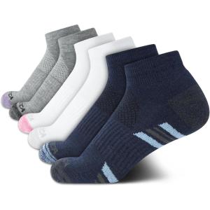 imageNautica Womens Quarter Socks  6 Pack Breathable Cushioned Athletic Performance Ankle Socks for Women Sizes 410Denim