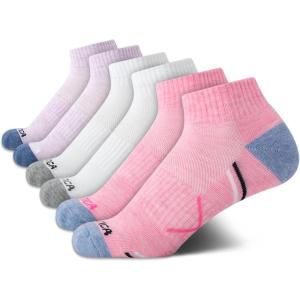 imageNautica Womens Quarter Socks  6 Pack Breathable Cushioned Athletic Performance Ankle Socks for Women Sizes 410PinkWhitePurple