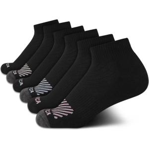 imageNautica Womens Quarter Socks  6 Pack Cushioned Moisture Wicking Breathable Womens Crew Socks for Running and WorkoutsBlack Logo