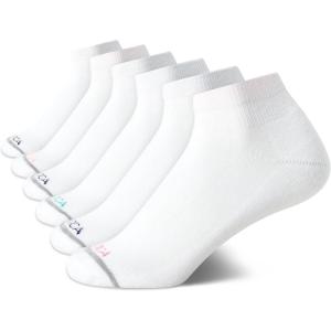 imageNautica Womens Quarter Socks  6 Pack Cushioned Moisture Wicking Breathable Womens Crew Socks for Running and WorkoutsWhite
