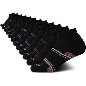 imageNautica Womens Socks  12 Pack Cushioned Moisture Wicking Womens Quarter Sock with Arch Support  Socks for Women Size 410Black