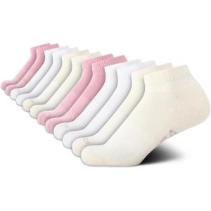 imageNautica Womens Socks  12 Pack Cushioned Moisture Wicking Womens Quarter Sock with Arch Support  Socks for Women Size 410Pink Oatmeal