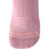 imageNautica Womens Ankle Socks  6 Pack Cushioned Low Cut Tab Breathable Athletic Socks with Arch Support Running Sock for WomenMauve
