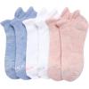 imageNautica Womens Ankle Socks  6 Pack Cushioned Low Cut Tab Breathable Athletic Socks with Arch Support Running Sock for WomenPink Heather