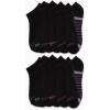 imageNautica Womens Low Cut Socks  12 Pack Cushioned Moisture Wicking Athletic No Show Socks for Women for Sports Running 410All Black