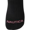 imageNautica Womens Low Cut Socks  12 Pack Cushioned Moisture Wicking Athletic No Show Socks for Women for Sports Running 410Black Logo