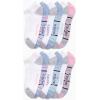 imageNautica Womens Low Cut Socks  12 Pack Cushioned Moisture Wicking Athletic No Show Socks for Women for Sports Running 410PinkWhiteBlue