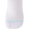 imageNautica Womens Low Cut Socks  12 Pack Cushioned Moisture Wicking Athletic No Show Socks for Women for Sports Running 410White Logo