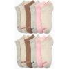 imageNautica Womens No Show Socks  12 Pack Cushioned Moisture Wicking Low Cut Womens Ankle Sock  Breathable Athletic Women SocksNeutral Assorted