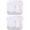 imageNautica Womens No Show Socks  12 Pack Cushioned Moisture Wicking Low Cut Womens Ankle Sock  Breathable Athletic Women SocksWhite Logo