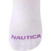 imageNautica Womens No Show Socks  12 Pack Cushioned Moisture Wicking Low Cut Womens Ankle Sock  Breathable Athletic Women SocksWhite Logo