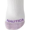 imageNautica Womens No Show Socks  12 Pack Cushioned Moisture Wicking Low Cut Womens Ankle Sock  Breathable Athletic Women SocksWhite Multi