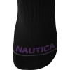 imageNautica Womens No Show Socks  6 Pack Breathable Cushioned Athletic Performance Low Cut Socks for Women Sizes 410All Black