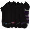 imageNautica Womens No Show Socks  6 Pack Breathable Cushioned Athletic Performance Low Cut Socks for Women Sizes 410All Black