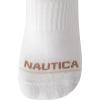 imageNautica Womens No Show Socks  6 Pack Breathable Cushioned Athletic Performance Low Cut Socks for Women Sizes 410All White
