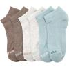 imageNautica Womens No Show Socks  6 Pack Breathable Cushioned Athletic Performance Low Cut Socks for Women Sizes 410Green Assorted