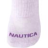 imageNautica Womens No Show Socks  6 Pack Breathable Cushioned Athletic Performance Low Cut Socks for Women Sizes 410Orchid Heather