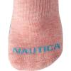 imageNautica Womens No Show Socks  6 Pack Breathable Cushioned Athletic Performance Low Cut Socks for Women Sizes 410Pink Assorted