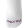 imageNautica Womens No Show Socks  6 Pack Breathable Cushioned Athletic Performance Low Cut Socks for Women Sizes 410White Multi