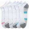 imageNautica Womens No Show Socks  6 Pack Breathable Cushioned Athletic Performance Low Cut Socks for Women Sizes 410WhiteBlue
