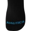 imageNautica Womens Quarter Socks  12 Pack Moisture Control Cushioned Athletic Socks for Women for Sport ampamp Gym Wear Size 410All Black