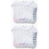 imageNautica Womens Quarter Socks  12 Pack Moisture Control Cushioned Athletic Socks for Women for Sport ampamp Gym Wear Size 410All White