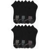 imageNautica Womens Quarter Socks  12 Pack Moisture Control Cushioned Athletic Socks for Women for Sport ampamp Gym Wear Size 410Black Logo