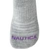 imageNautica Womens Quarter Socks  12 Pack Moisture Control Cushioned Athletic Socks for Women for Sport ampamp Gym Wear Size 410BlackWhiteGrey