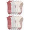 imageNautica Womens Quarter Socks  12 Pack Moisture Control Cushioned Athletic Socks for Women for Sport ampamp Gym Wear Size 410Oatmeal Logo